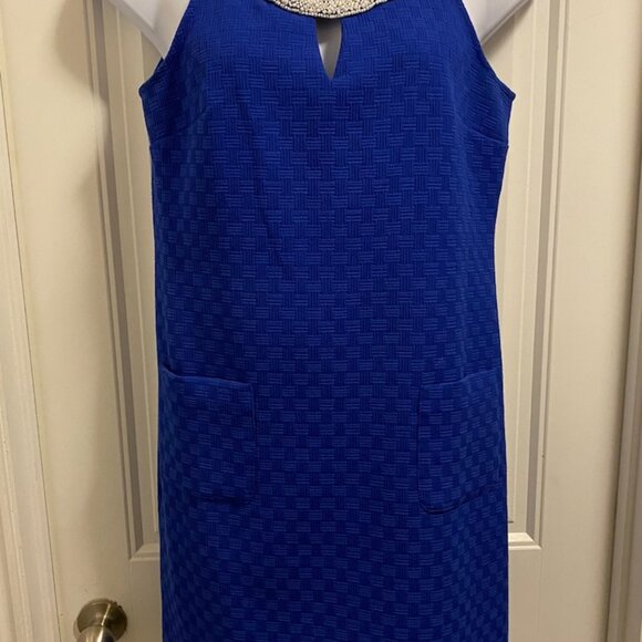 Blue Sandra Darren Cocktail Dress - Picture 2 of 5